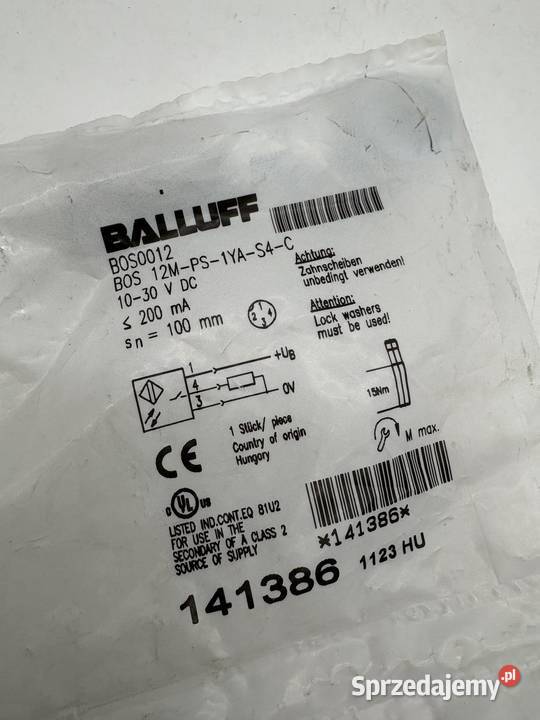 Balluff BOS0012 BOS 12M1YAS4C Czujnik optyczny Dom i Ogród Warszawa