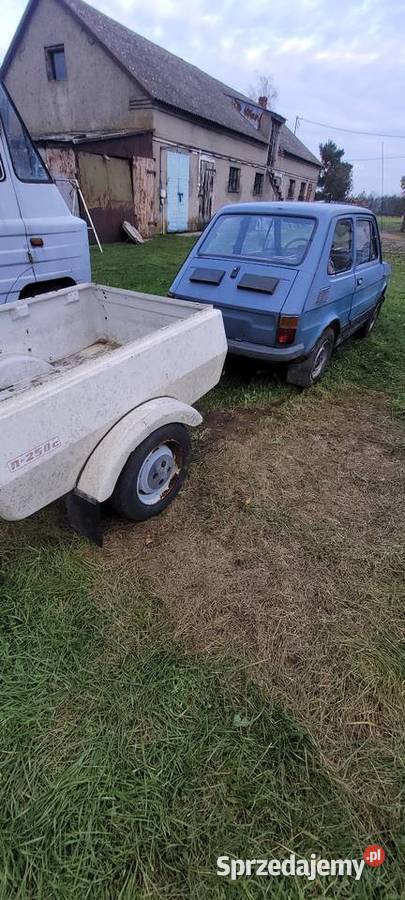 Fiat 126p maluch przyczepka niewiadów kujawsko-pomorskie Przywitowo