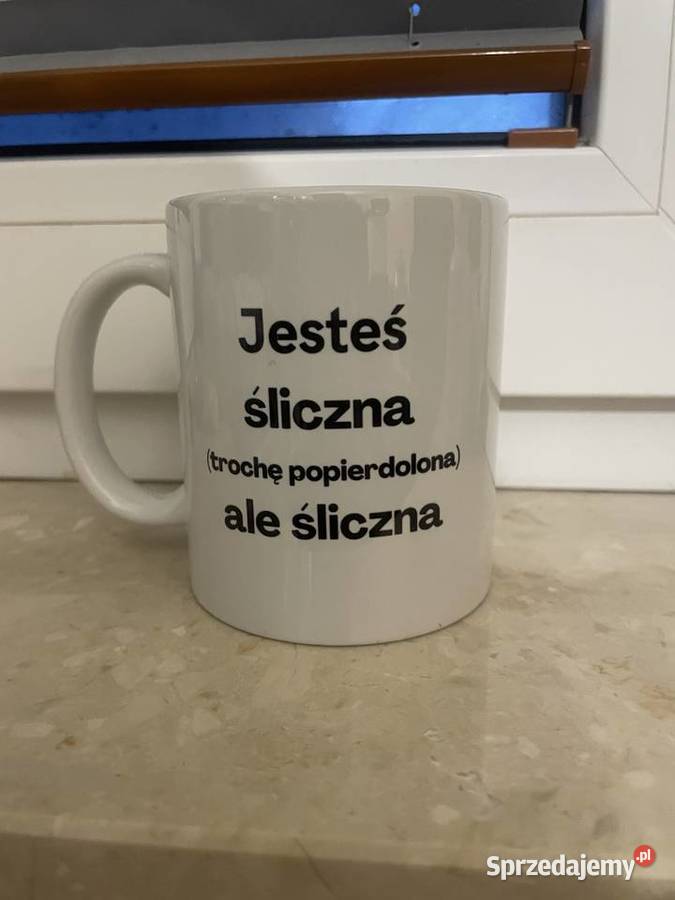 kubek kubeczek do picia 320 ml śmieszny zabawny sprzedam