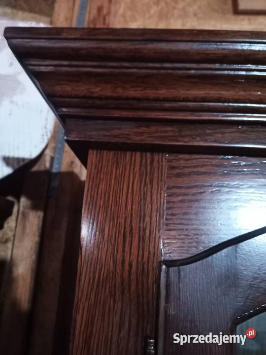 Witryna Biblioteka z szybkami Dąb kompletna śląskie Kozy