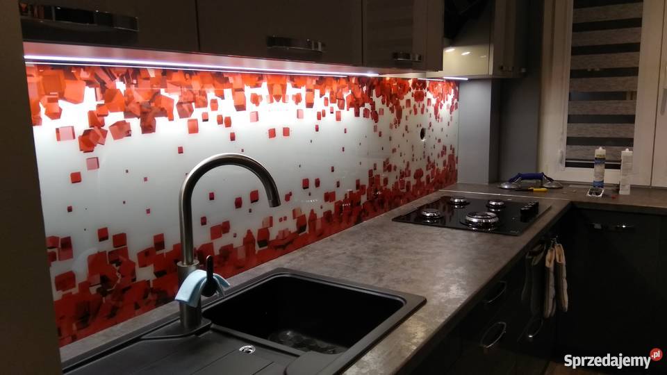 Szklarzszkło hartowanepanele kuchenne lustra