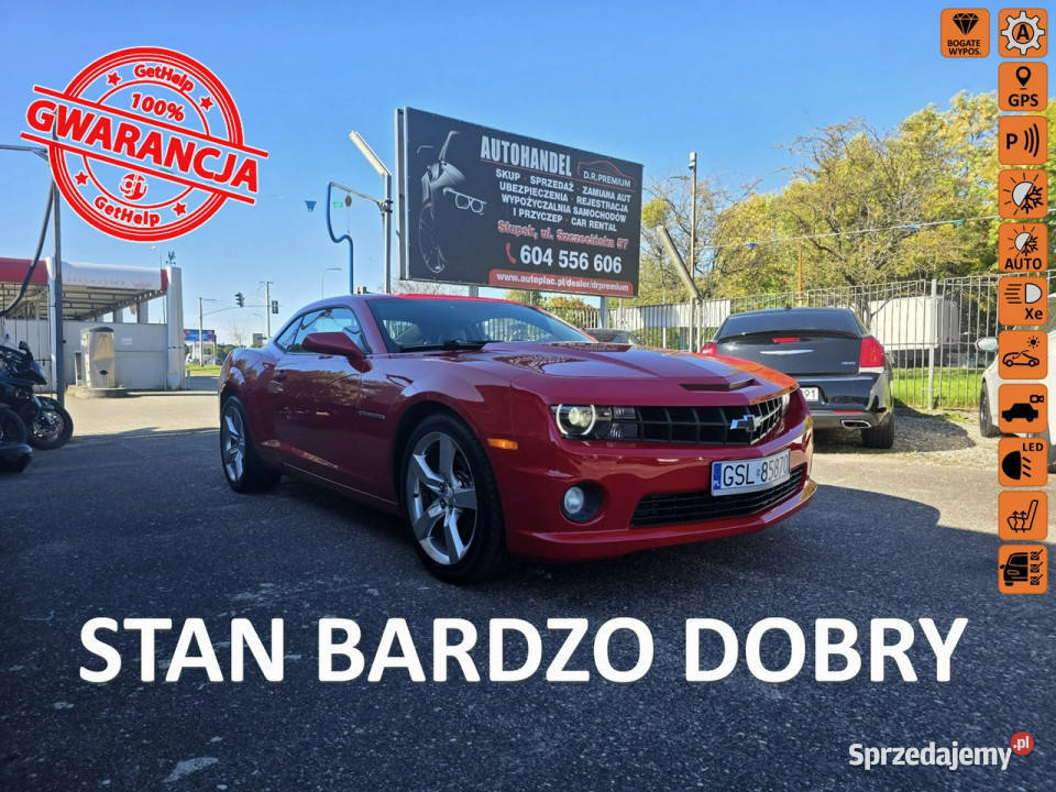 Chevrolet Camaro 36 Benzyna 317 Automat LED światła do jazdy dziennej Słupsk sprzedam
