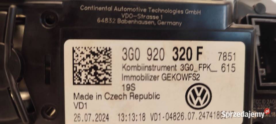 VW TIGUAN II LICZNIK VIRTUAL KOKPIT 3200 osobowe