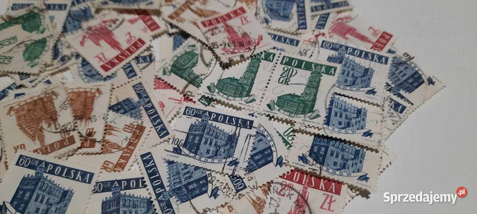 znaczki Zabytkowe ratusze 1958r 50 z9 Warszawa