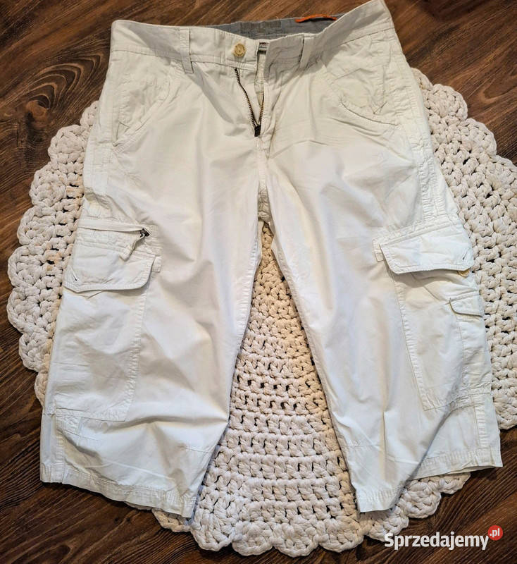 Szorty cargo SOliver białe comfort fit rozmiar Zielona Góra