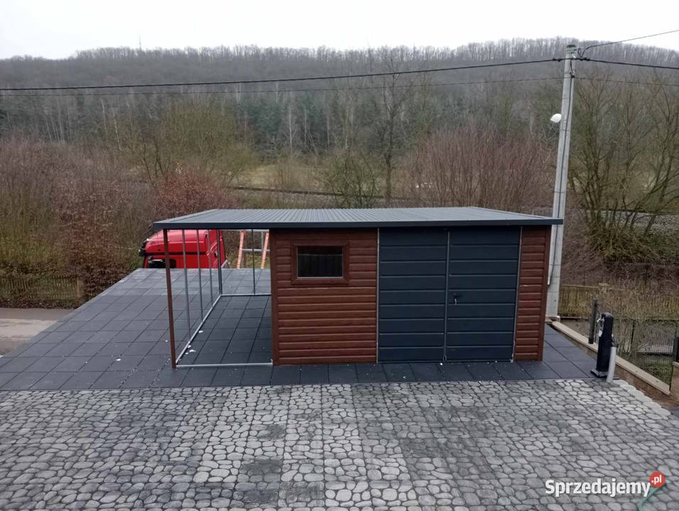 Domek ogrodowy 34m wiatka 24 drewnopodobny Stargard