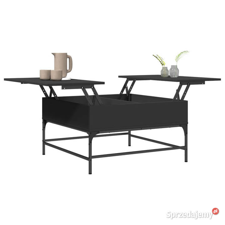 Stolik kawowy czarny 80x80x45 WM845401 mazowieckie Warszawa