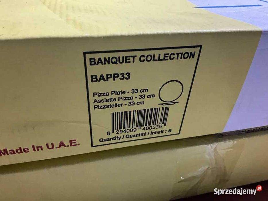Talerz do pizzy RAK 33 Banquet porcelana nowe 60 Góra