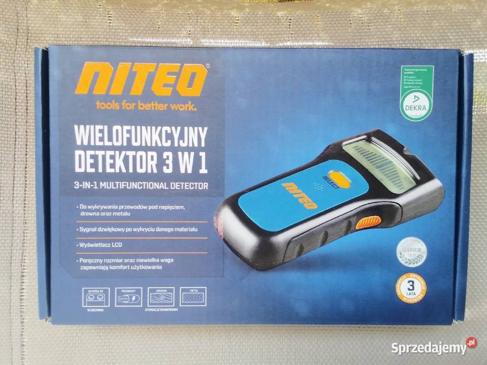 Detektor wielofunkcyjny 3w1 Nowy nieużywany Wieliczka