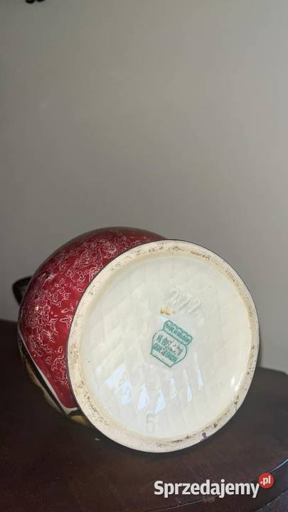 Amfora z ptakiem Wazon Vintage Hubert Bequet Gdańsk