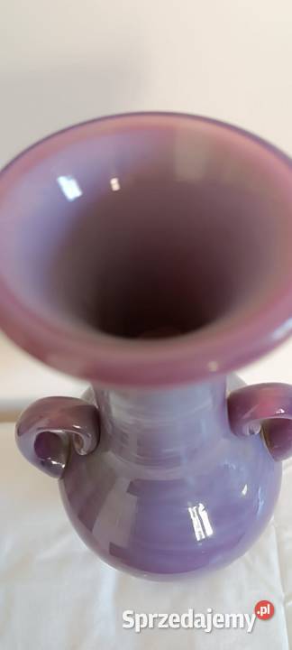 Wazon amfora Zofia Pasek KIS Kraków fiolet PRL