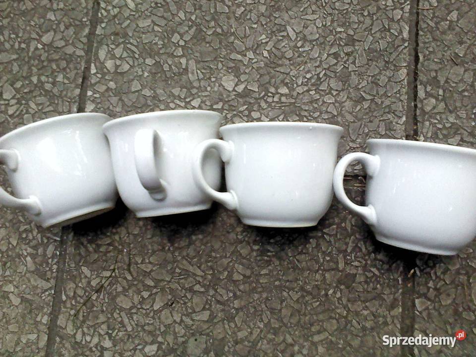 Filiżanki Pruszków białe Zakopane sprzedam