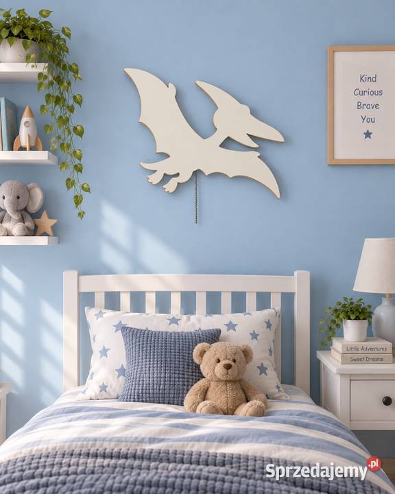 LAMPKA NOCNA Pterodon Lampka Wisząca na baterie