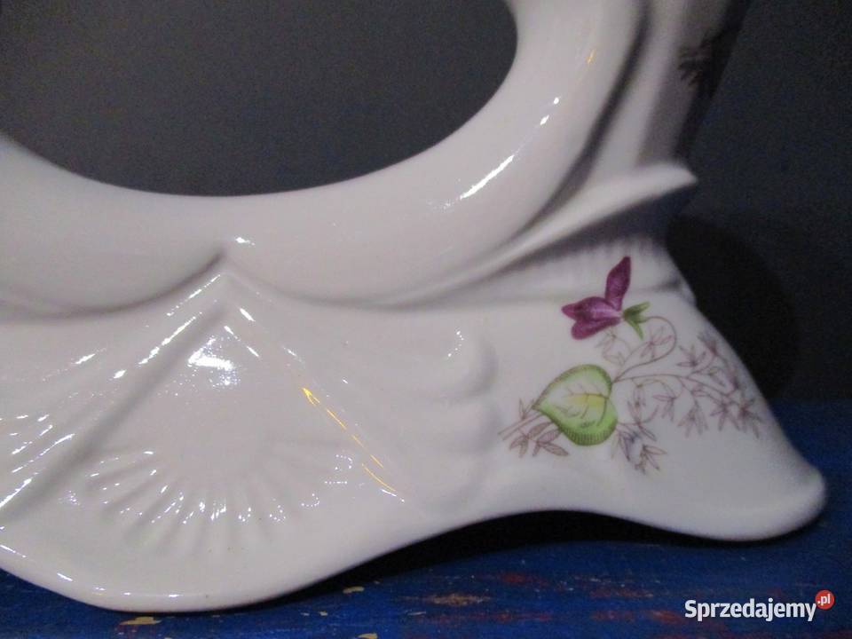 Świecznik Podwójny Porcelana Chodzież PRL Nieporęt sprzedam