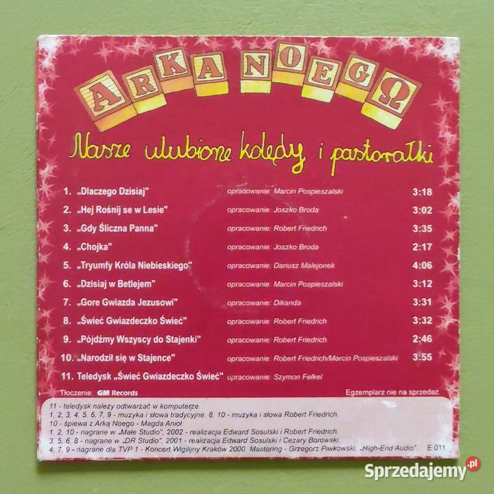 Arka Noego Kolędy i pastorałki CD Ząbki