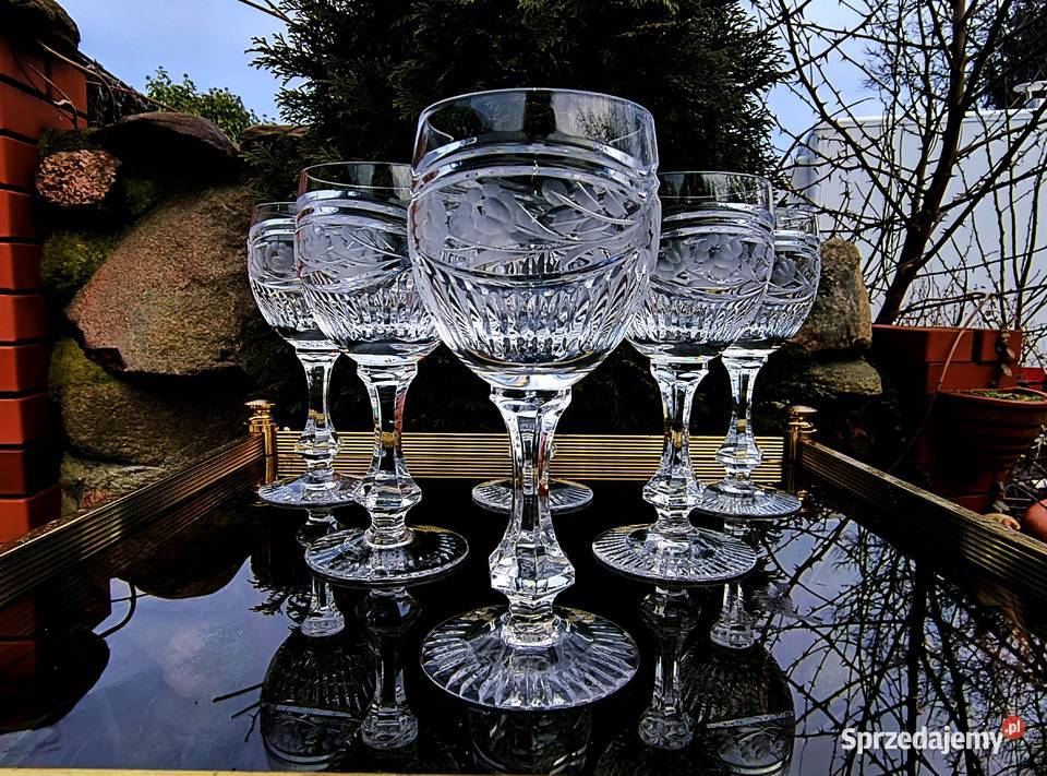 Kieliszki kryształowe 6 lubuskie Klenica