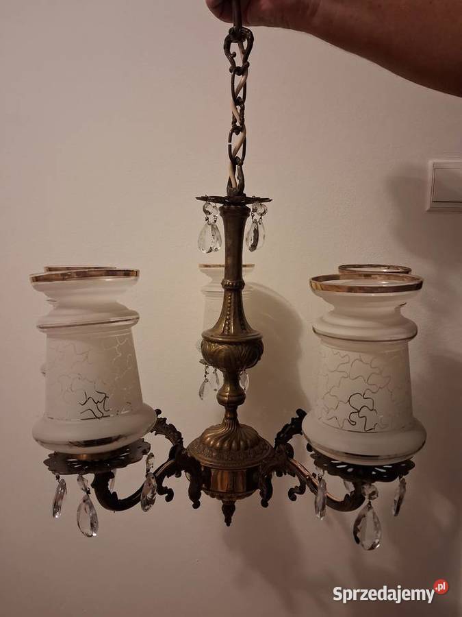 Żyrandol mosiądz mazowieckie Warszawa