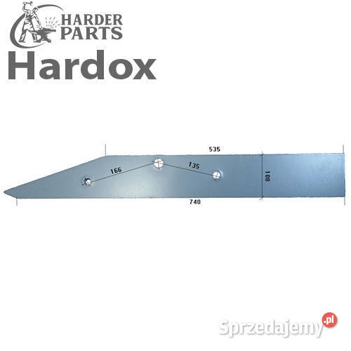 Płoza długa HARDOX 21328P części do pługa nieuszkodzony Suwałki