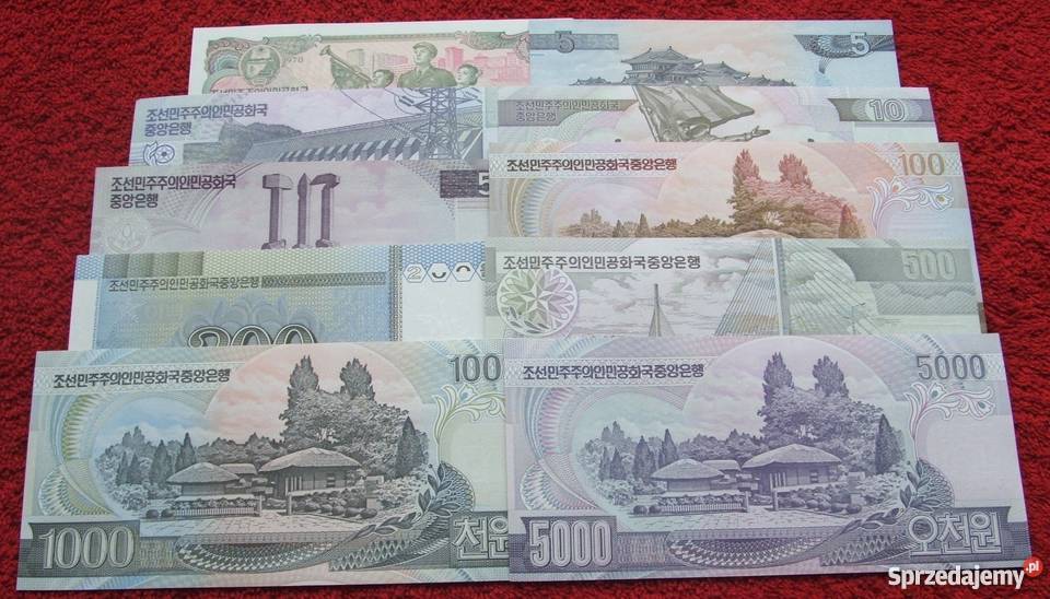 KOREA Kolekcjonerskie Banknoty Zestaw 10 sztuk Katowice