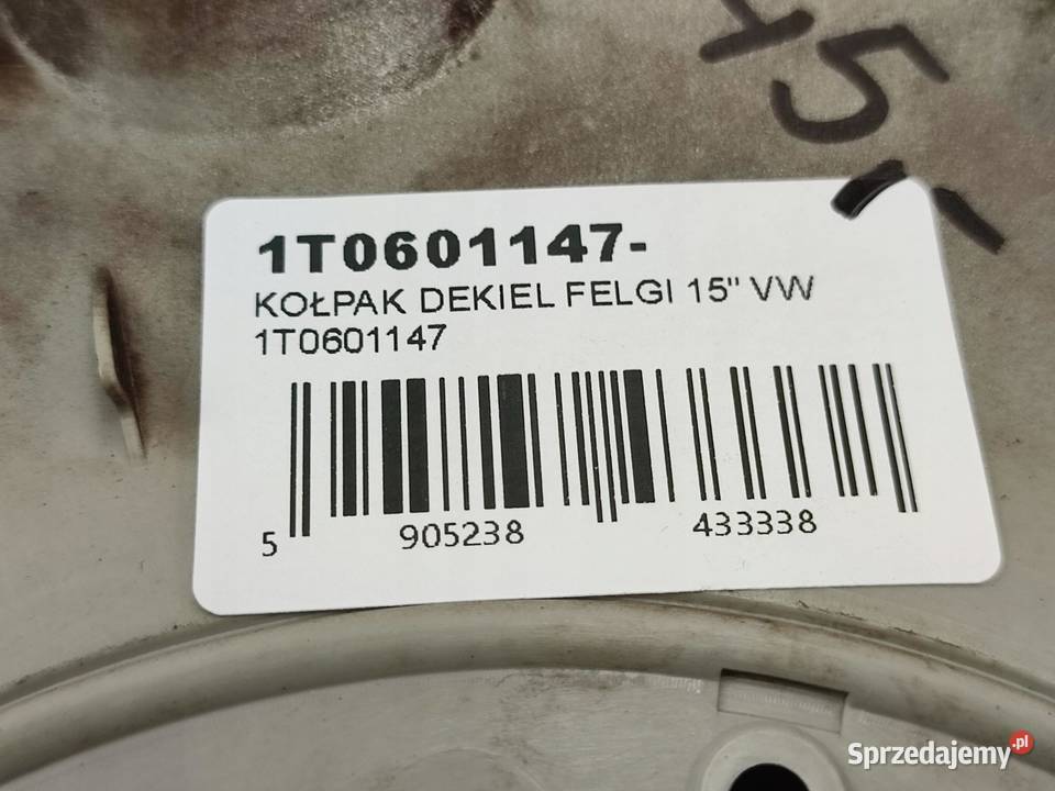 KOŁPAK DEKIEL FELGI 15 VOLKSWAGEN 1T0601147 M lubelskie