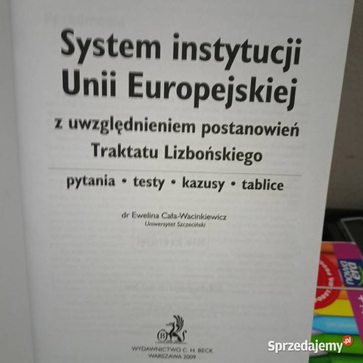 System instytucji unii europejskiej książki Warszawa