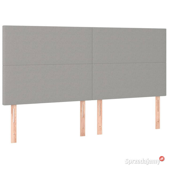 Zagłówki do łóżka 4 jasnoszary 80x5x7888 tkanina Warszawa