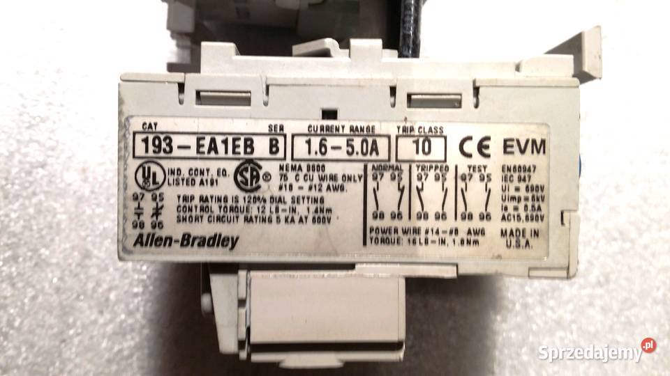 156 Stycznik MO5N31 A z termikiem AllenBradley Elbląg sprzedam