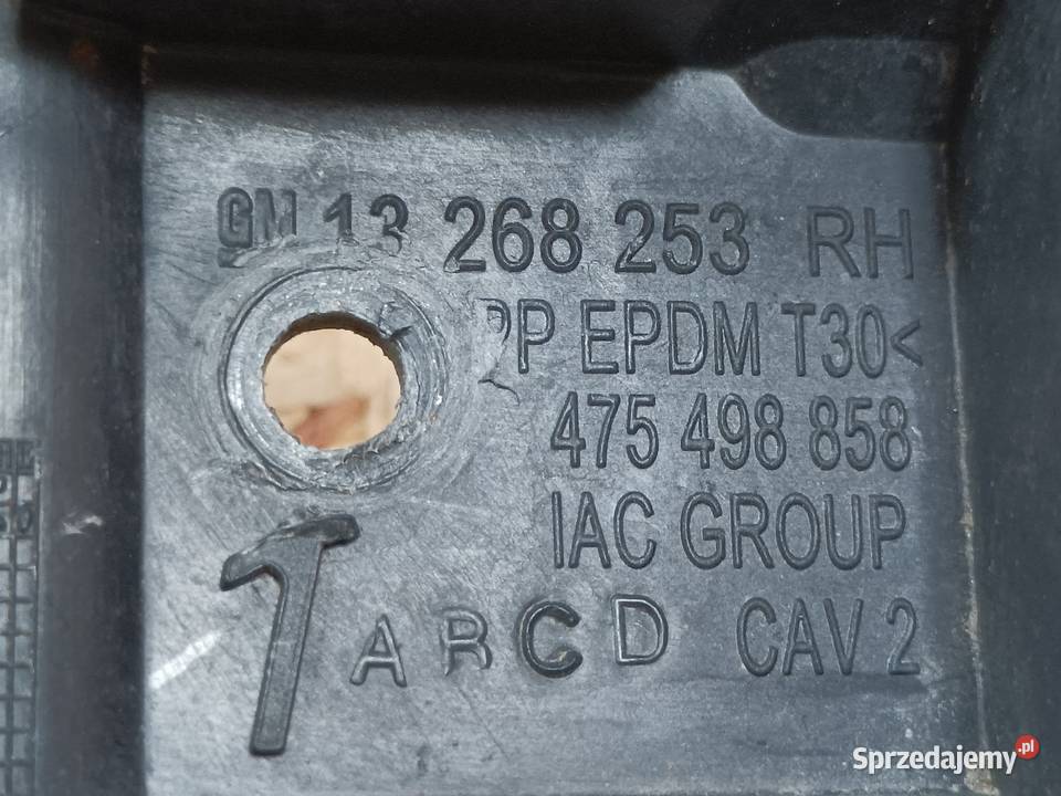 OPEL MERIVA B ŚLIZG MOCOWANIE ZDERZAKA PRAWY TYŁ Pleszew