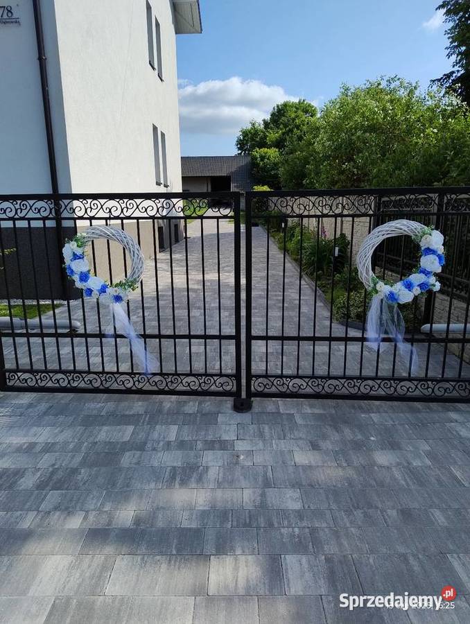 Wianki ślubne niebieskie Będzin