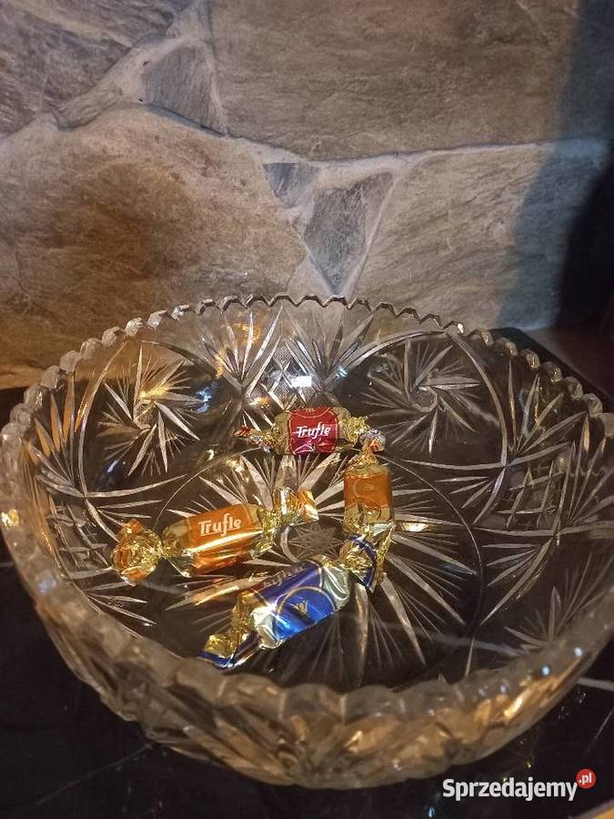 Kryształowa misa PRL kujawsko-pomorskie Toruń