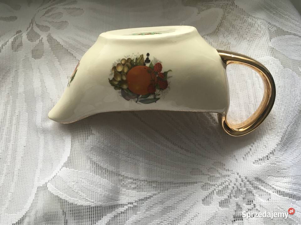 Sosjerka kremowo złota vintage anglia Kraków