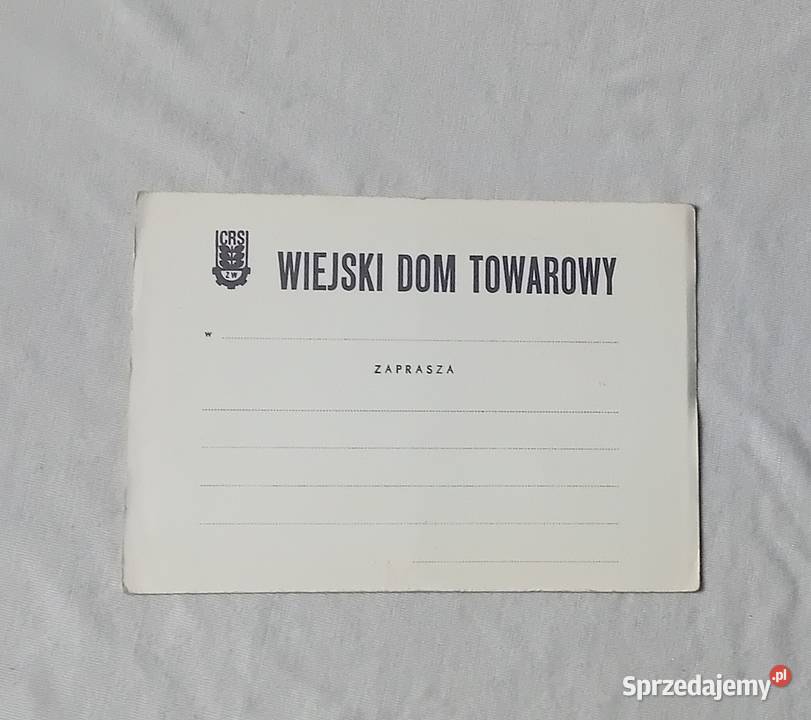 Pocztówka reklamowa z lat 70ych Wiejski Dom wielkopolskie Koźminek