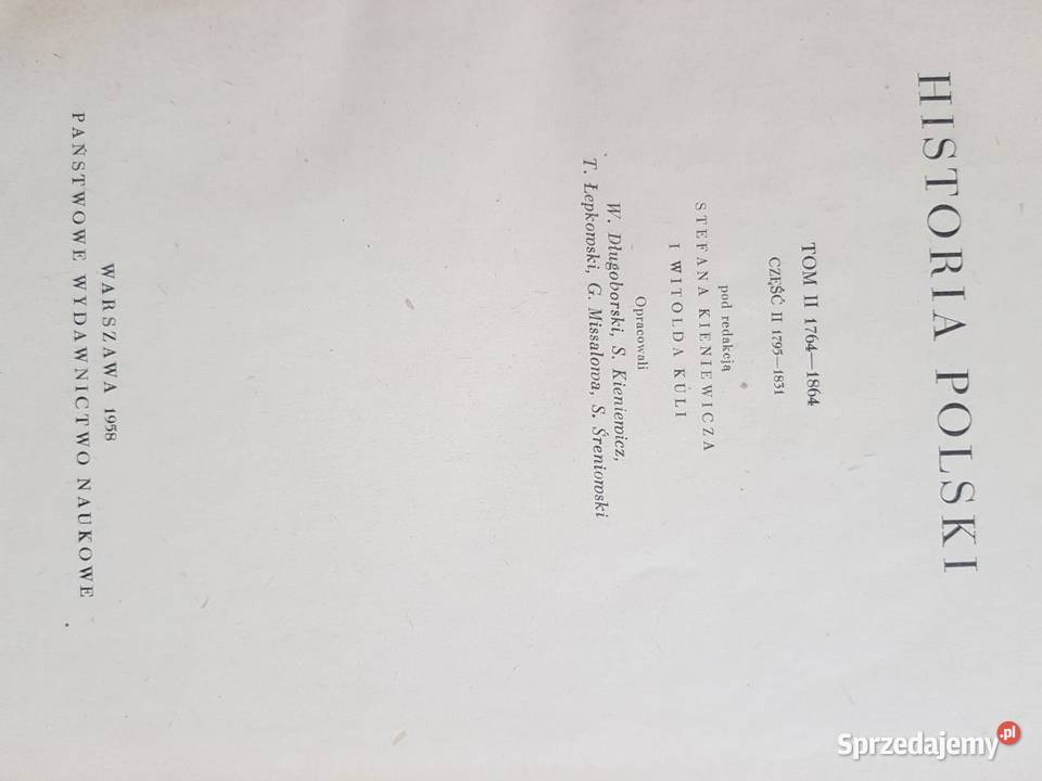 Historia Polski 1958 3 tomy Manteuffel unikat twarda świętokrzyskie Kielce