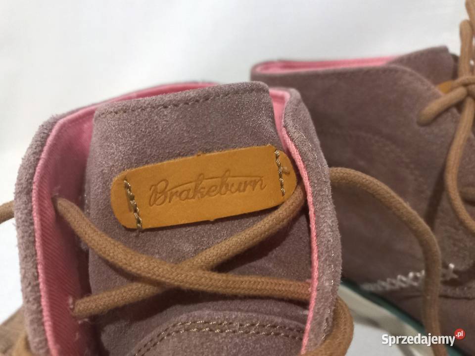 Buty brąz Trzewiki ZAMSZ r 3839 Brakeburn stan Półbuty