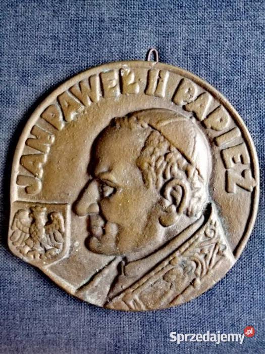 Odlew brązowy Jan Paweł II wykonany jeszcze w Figurki i rzeźby świętokrzyskie Kielce