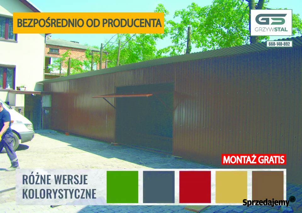 Garaż Blaszany Wiata Blaszana Magazyn Sierpc