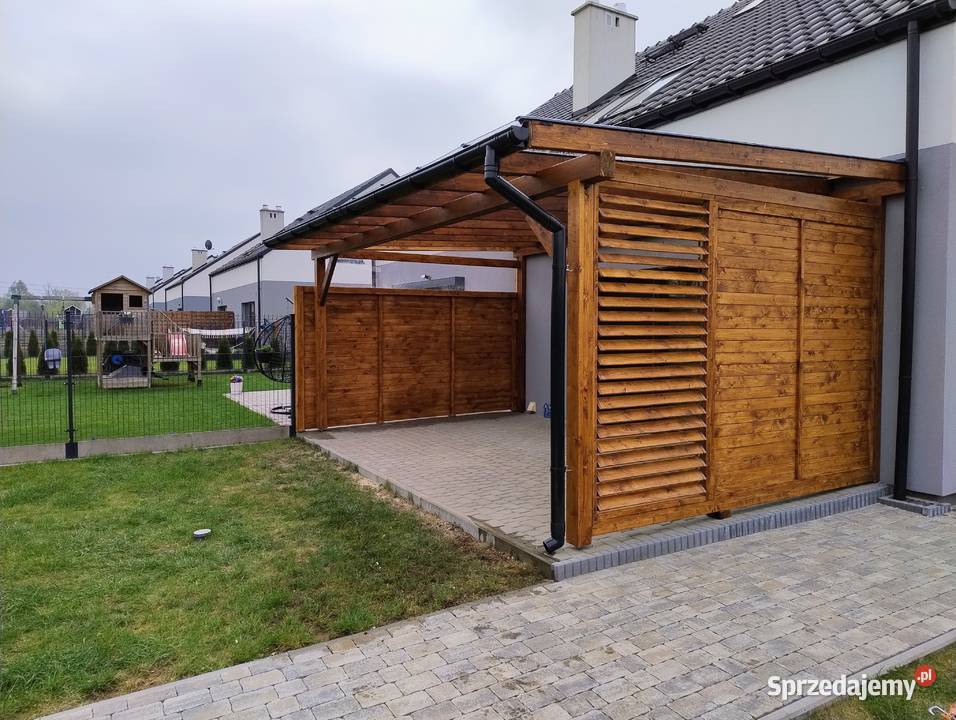 Zadaszenie tarasu wiata altany drewniane Szczecin