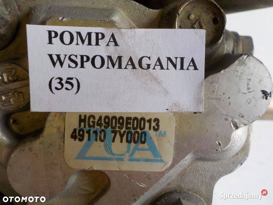 POMPA WSPOMAGANIA 491107Y000 NISSAN MAXIMA A34 wielkopolskie Nowy Tomyśl