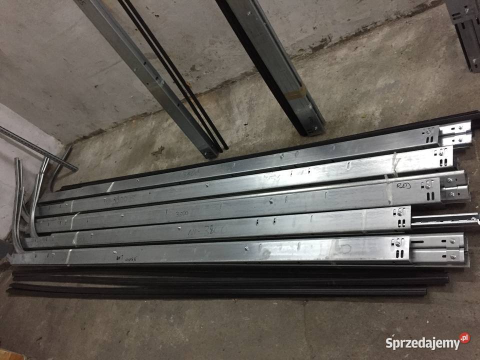Prowadnice do bram segmentowych wys 330 m ZESTAW metal Kielce sprzedam