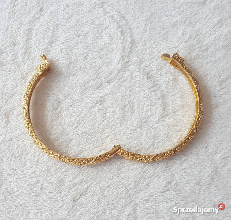 Nowa bransoletka indyjska bangla bangle złoty Szczecin
