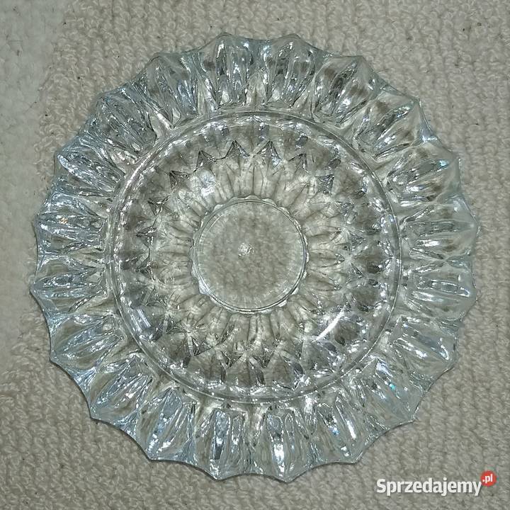 Popielnica ze szkła kryształowego Ząbkowice Porcelana i szkło mazowieckie Warszawa