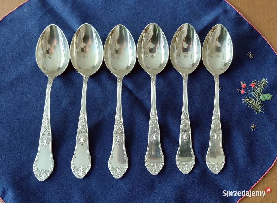 Platerowane łyżki obiadowe Hefra 6 sztuk Szczecin