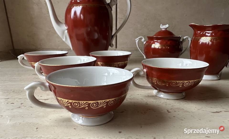 Serwis kawowy Ćmielów z lat PRLu łódzkie sprzedam