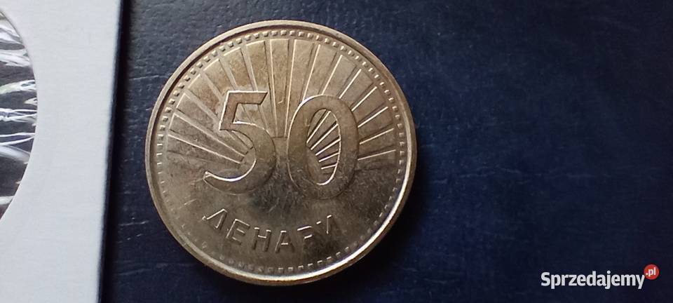 Stare monety 50 dinar 2008 Macedonia Północna Numizmatyka Lesko