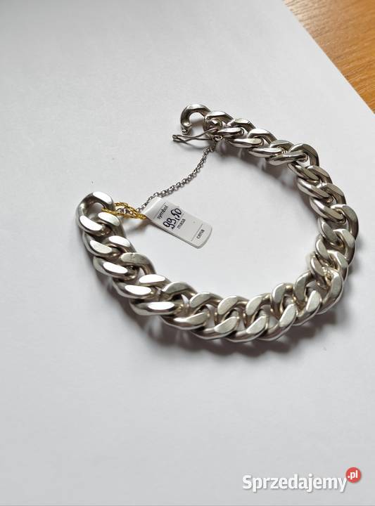 Bransoleta pancerka srebro 925 waga 9950 stan Sidzina