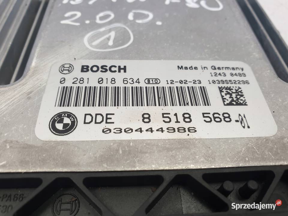 BMW F30 20 D KOMPUTER SILNIKA 8518568 sterownik lubelskie Rudka