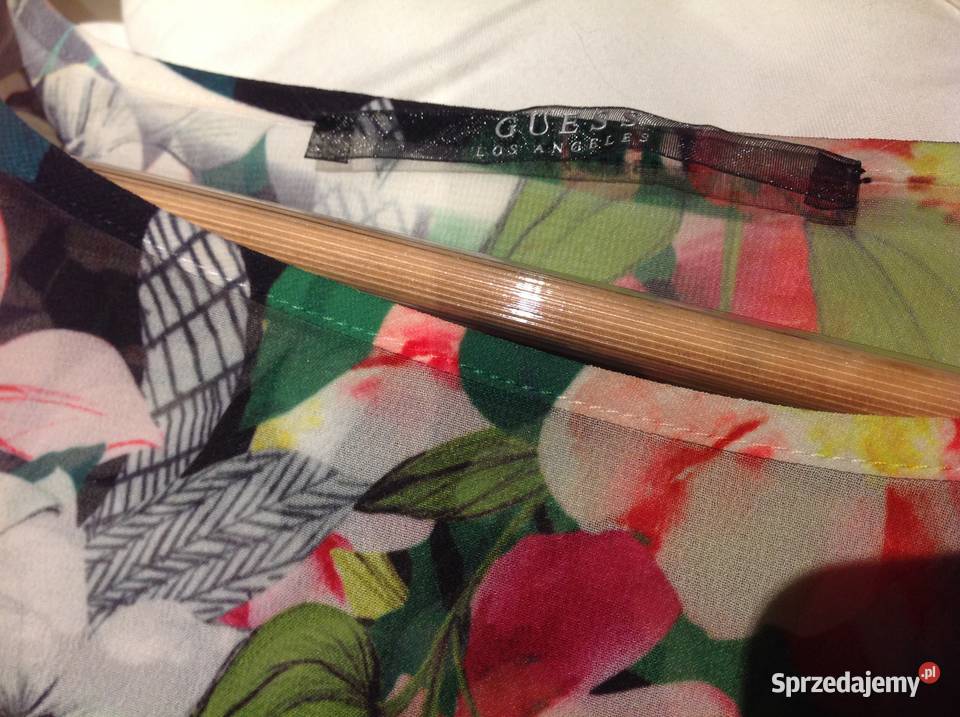 Bluzka Mgiełka damska GUESS S j Nowa Kwiaty Nowa Sól