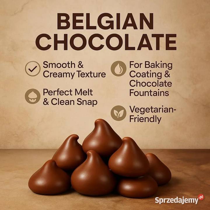 Belgijska czekolada 500g x 3 15 kakao kuwertura Delikatesy