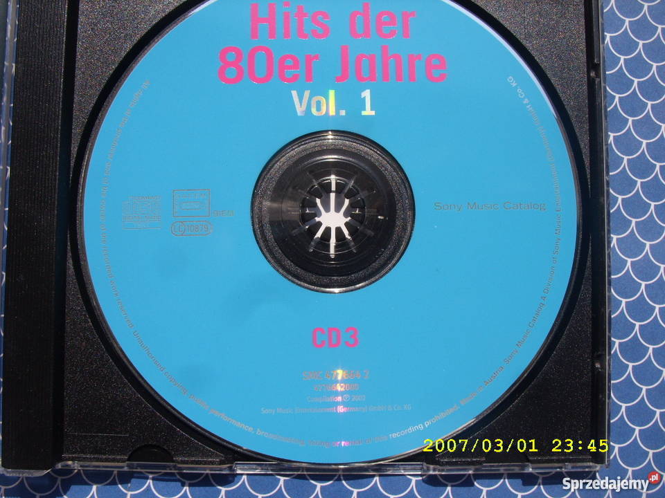 HITS JAHRE DER 80ER VOL1 CD 1 2 3 Sony music CD Wołów