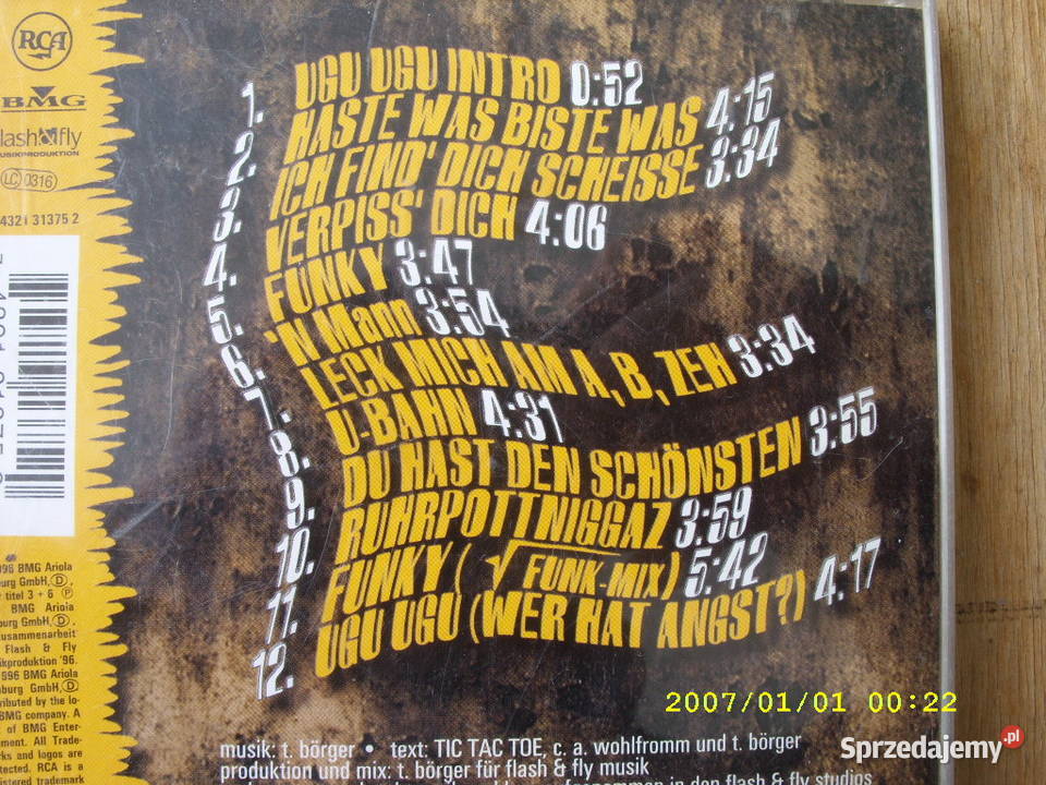 TIC TAC TOEUGU UGURAP CD Muzyka Wołów